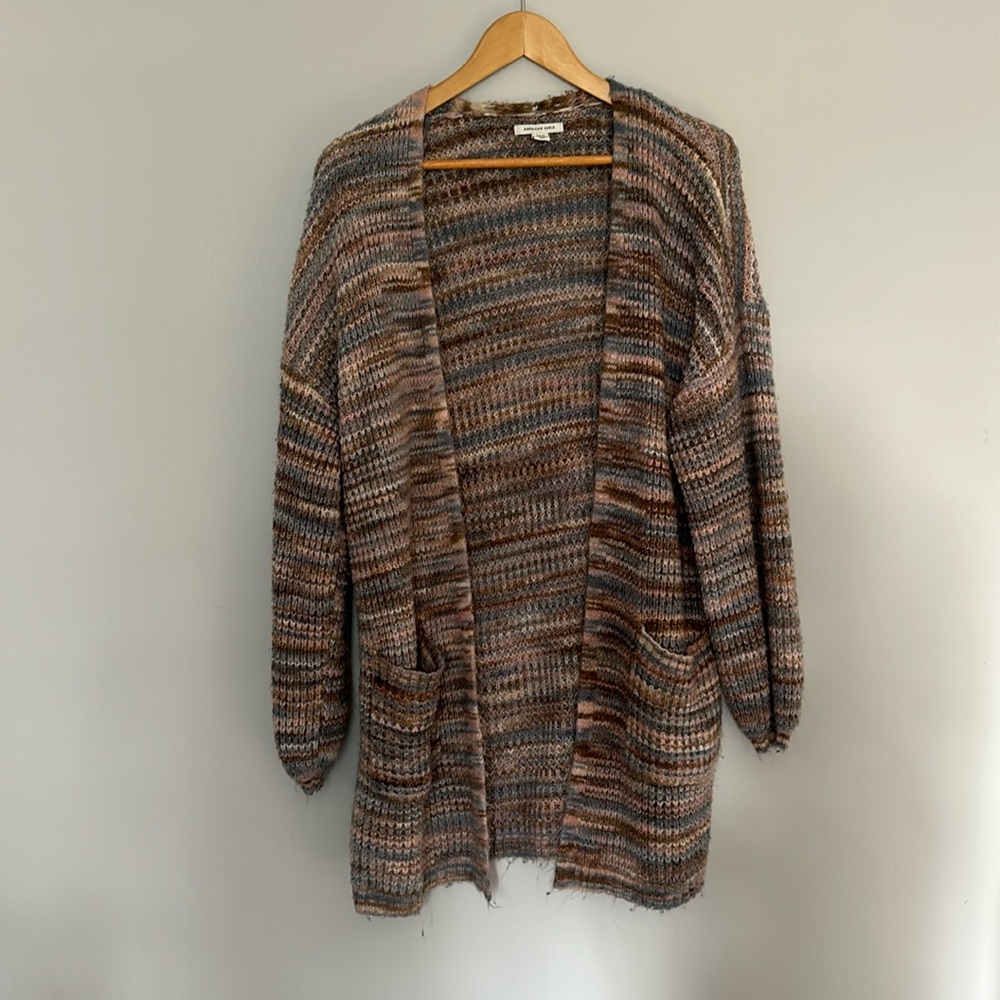 COZY AUTUMN AMERICAN EAGLE CARDIGAN - Picture 2 of 5